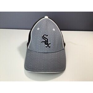 New Era Chicago White Sox Child Baseball Cap Hat S/M Black Gray  White Piping